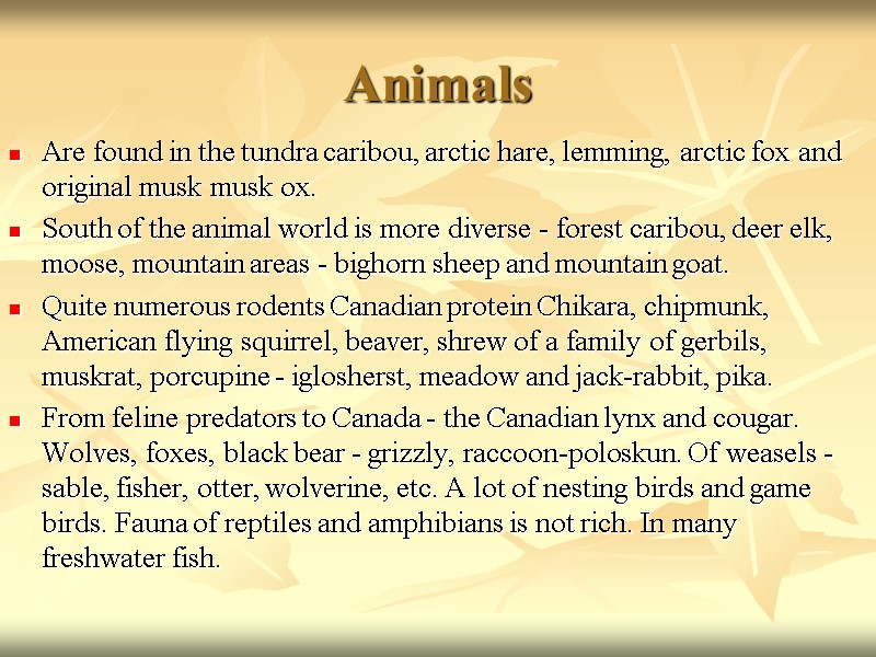 Animals Are found in the tundra caribou, arctic hare, lemming, arctic fox and original